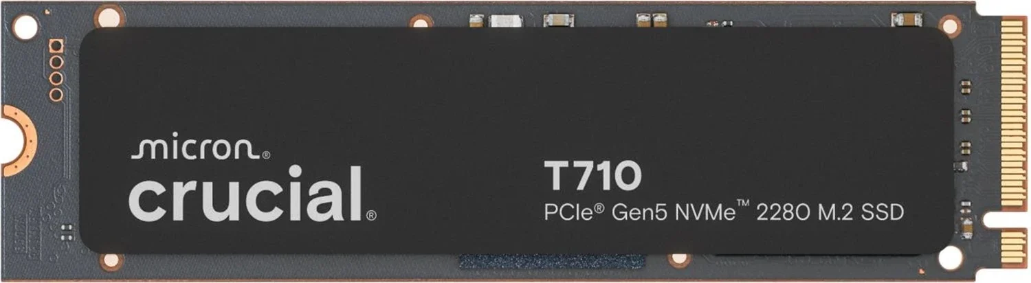 Crucial T710 1TB (PCIe 5.0, 14900 MB/s Lesen, 13700MB/s Schreiben, 1GB DRAM-Cache, 600TB TBW)