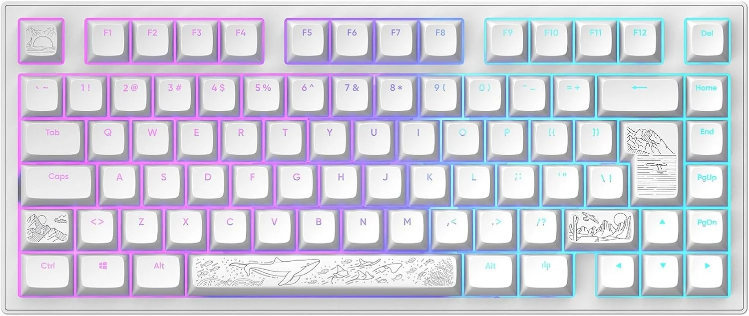 Dark Project ALU81A Terra Nostra (Moonstone Switches, linear, 80M, Flex Gasket Mount, Aluminiumgehäuse, VIA, PBT)
