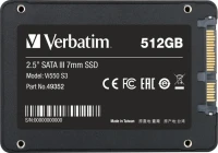 512GB Verbatim Vi550 S3 SSD, 2.5" / SATA 6Gb/s