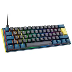 Ducky One 3 DayBreak Mini (60%, Cherry MX RGB Blue Clicky 50M, Double-Shot-PBT-Tastenkappen, Gehäuse schallgedämmt)