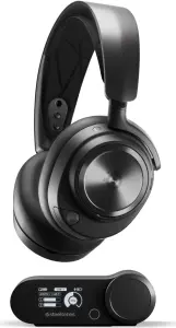 SteelSeries Arctis Nova Pro Wireless (inkl. Basisstation, 2x Akkus always wireless, ANC, Simultanes Audio, Umgebungsmodus, Virtual Surround, geschlossen)