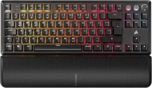 Corsair K70 PRO TKL (TKL Format, Hall Effect, PBT, Double-Shot, Drehregler, Metalloberfläche, kabelgebunden)