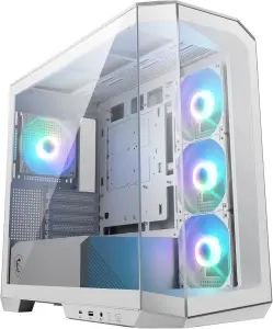 MSI MAG PANO M100L PZ (Mini-Tower, Mini-ITX/µATX Mainboards, Back-Connect kompatibel, 270° Panoramafenster)