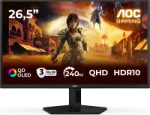 AOC QD-OLED (240Hz, WQHD, 26,5", G-Sync, 99% DCI-P3, entspiegelt)