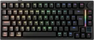 GamaKay TK75HE V2 ISO-DE (75%, Top/Gasket Mount, Silent Hall-Effekt Switches, LCD Display, Drehregler, Mac/Win, PBT, Tri-Konnektivität) für 84,99!!