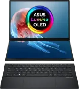 ASUS Zenbook Duo OLED Notebook (2x 14", OLED, 120Hz, glossy, 100% DCI-P3, Ultra 9 285H, 16GB LPDDR5X, 1TB, Intel Arc Graphics 140T, WiFi 7, 2x Thunderbolt 4)