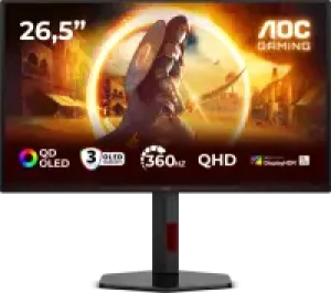 AOC QD-OLED (360Hz, 26,5", 2560x1440 (WQHD), G-Sync Compatible, 99 % DCI-P3)