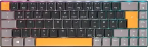 Cherry MX-LP 2.1 Compact Wireless/orange, schwarz/grau, MX LOW PROFILE RGB SPEED, USB/Bluetooth, DE