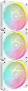 Corsair iCUE LINK LX120 RGB Starter Kit, weiß, LED-Steuerung, 120mm, 3er-Pack 