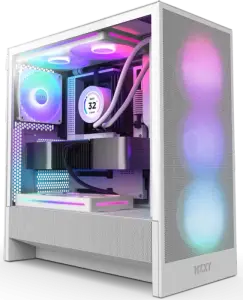 NZXT H5 Flow RGB (2024), weiß, Glasfenster