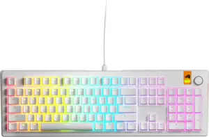 Glorious GMMK 3 HE 100% Pre-built Gaming Keyboard, weiß, LEDs RGB, Glorious Fox HE, USB, US 