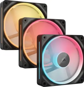 Corsair iCUE LINK LX120-R RGB Starter Kit, schwarz, LED-Steuerung, 120mm, 3er-Pack 