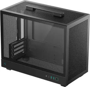 DeepCool CH160 Plus, schwarz, Glasfenster 