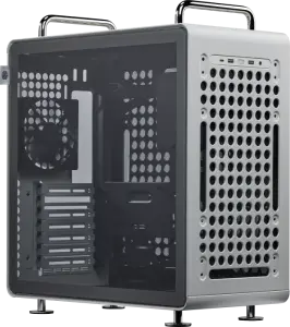 Cooler Master Qube 540 Moonstone, grau, Glasfenster 