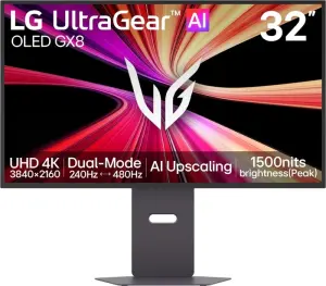 LG UltraGear OLED GX8 32GX870B-B, 31.5"