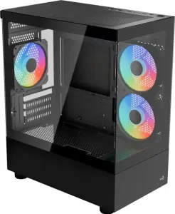 AeroCool Viewport Mini [V4], schwarz, Glasfenster 