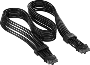 Corsair ThermalProtect PCIe 5.1 600W 12V-2x6 GPU Power Cable, schwarz, 65cm 
