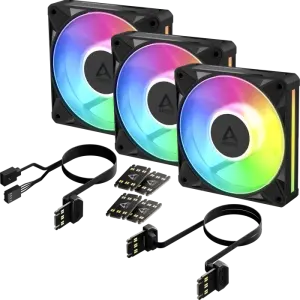 ARCTIC BioniX P12 A-RGB, schwarz, 120mm, 3er-Pack